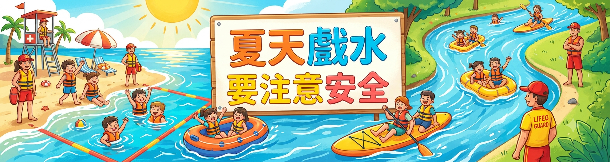 夏日戲水安全
